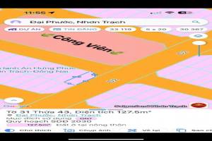 Bán đất nền Tái Định Cư Đại Phước Nhơn Trạch lô góc 2 mặt tiền ngang 7m giá 5.2  tỷ